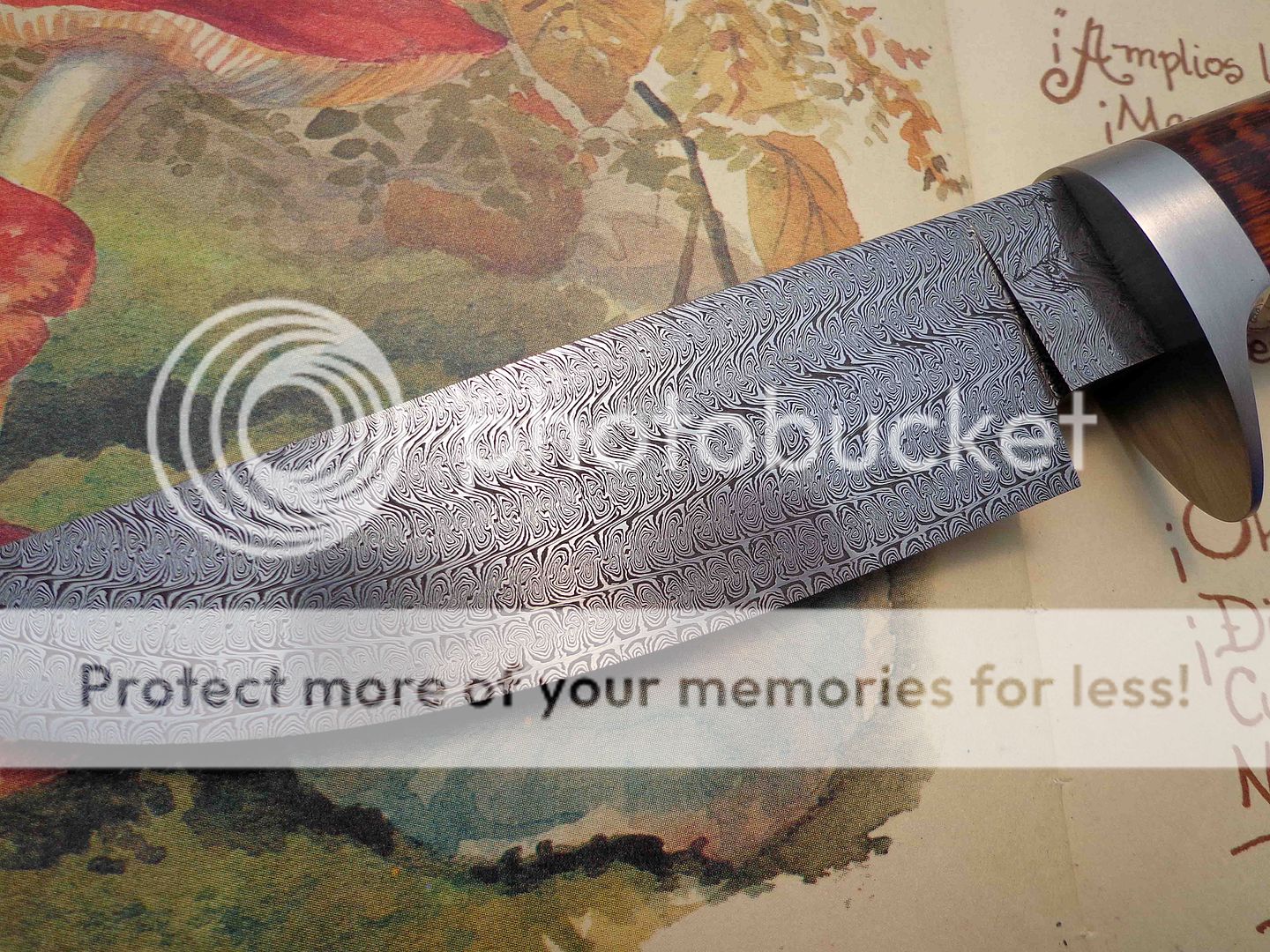 Multi twisted jellyroll damascus hunter